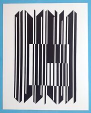 Victor VASARELY VIII Estampe Originale offset 1973 Op Art Optique Yvaral 49ans