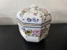 Vintage Crown Staffordshire Fin OS Chine Orientale Pot, Bibelot Anglais Fabriqué