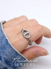 Bague chaîne d'ancre acier