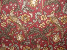 Coussin Rideau Tissu En Coton Tissé iLiv Oakmere Carmine De 2,6 M