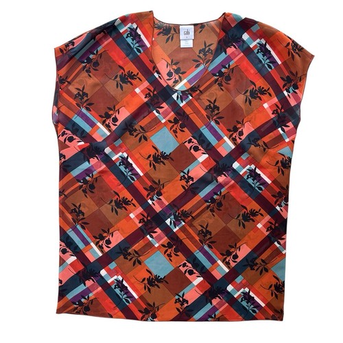 Cabi womens small brown flower - cabi,