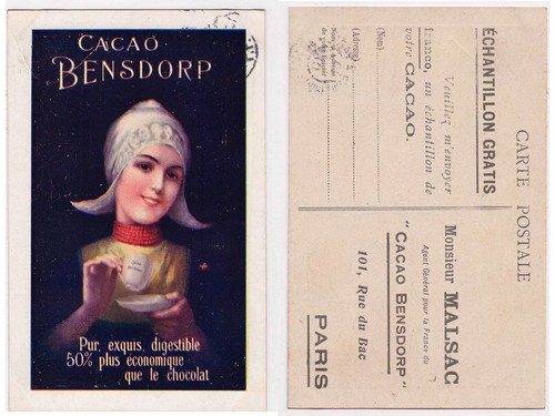 Cpa publicite cacao bensdorp - cpa,