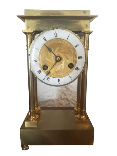 Petite pendule colonnes - pendule,