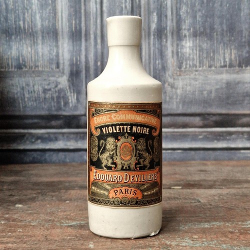 Bouteille grès encre - bouteille,