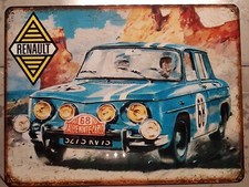 plaque métal vintage Renault 8 Gordini 