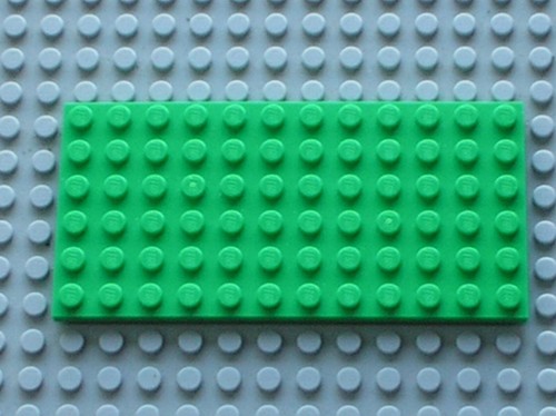 Lego bright green plate - bright,