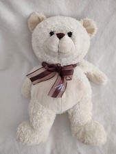 peluche doudou ours ecru beige