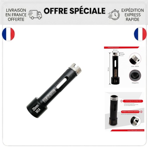 Trépan diamant m14 pour - trépan,