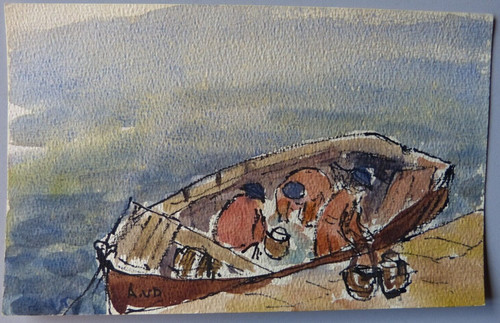 Dessin aquarelle xxè ecole - xxè,