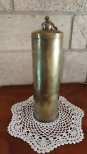 Ancien Bouillotte en Laiton fabriquée sur  douille d'obus Art populaire poilus ?
