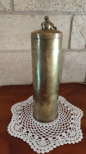 Ancien bouillotte laiton - en,
