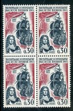  STAMP / TIMBRE DE FRANCE NEUF BLOC DE 4 // N° 1461 ** ILE BOURBON / BATEAU 
