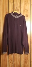 Michael Jordan Velour Mens Black Jacket. Size XL 