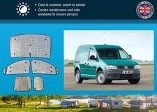 Stores thermiques pour camping-car VW Caddy 04-20, ensemble de...