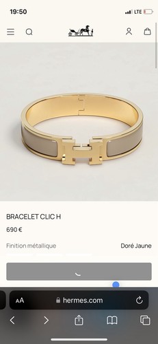 Bracelet hermes clic marron - bracelet,