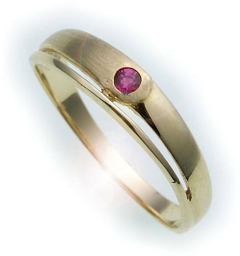 Bague rubis véritable en - véritable,