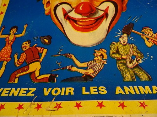 Lot affiches cirque clowns - lot,affiches,