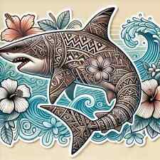 2 Autocollants hibiscus Tahiti