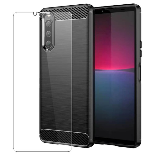Carbon coque pour sony - carbon, xperia