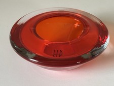 Cendrier Verre De Murano Design Marcello Furlan Vintage Années 90 