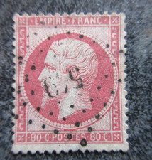 FRANCE timbre N° 24 oblitéré PC 174 BRULON cote 60 € aminci central lot MK415 16