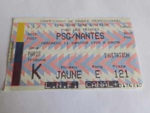 Ticket billet psg - billet ,