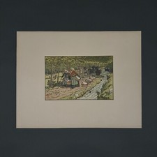 Lithographie par henr rivière - par,