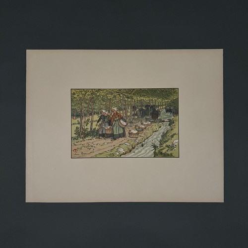 Lithographie par henr rivière - lithographie,