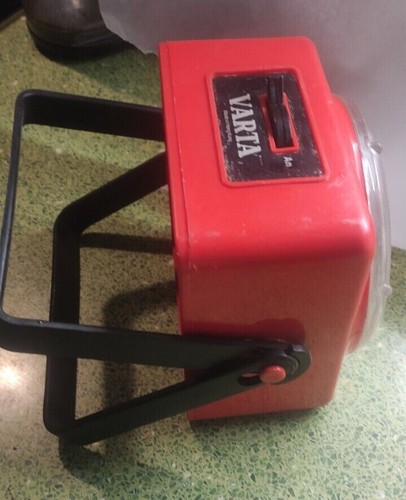Lampe vintage varta rouge - rouge, à