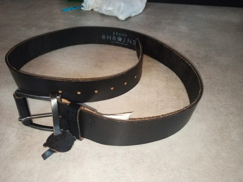 Belle ceinture noire - en, cuir