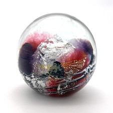 Michèle Luzoro - Presse papier en verre soufflé - vintage (1991)