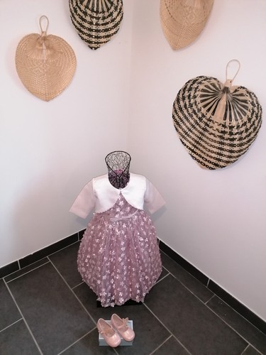 Robe enfant flora mauve - robe,