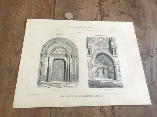 Gravure ancienne architecte - ancienne,