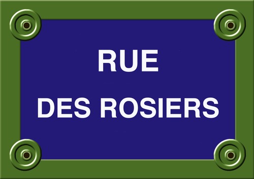 Réplique plaque paris - paris, rue