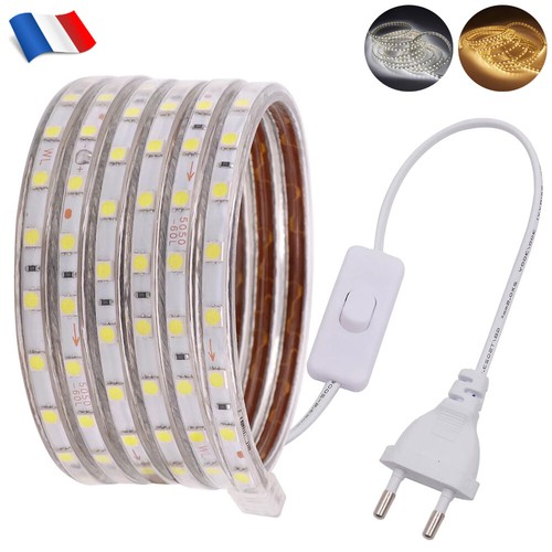 25m ruban led 220v 60leds - ruban, 60leds/m