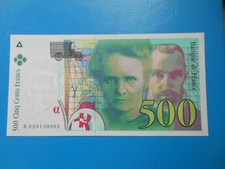500 francs Pierre et Marie