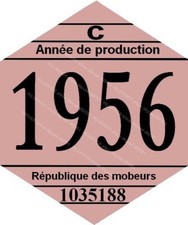 vignette 1956 pour mobylette