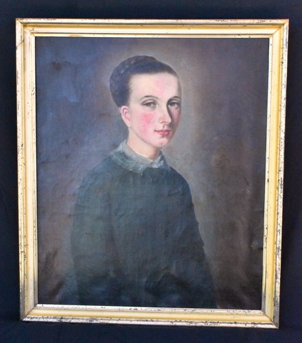 Portrait ancien huile sur