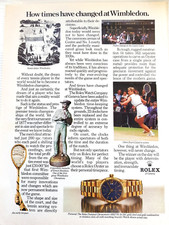 ROLEX  Datejust Chronometre 6827 Gold  watch Print Ad  !! TENNIS christ evert