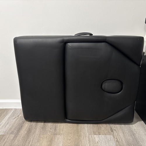 Black massage table - massage, table-