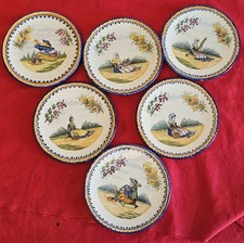 6 assiettes à dessert HENRIOT