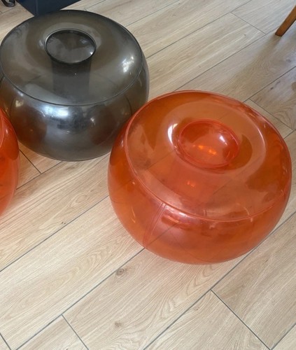 Lot pouf prisunic - pouf, vintage