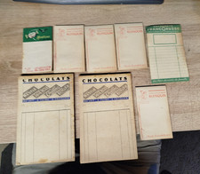 Epicerie Vintage lot de 8 Carnets Publicitaires anciens - neufs