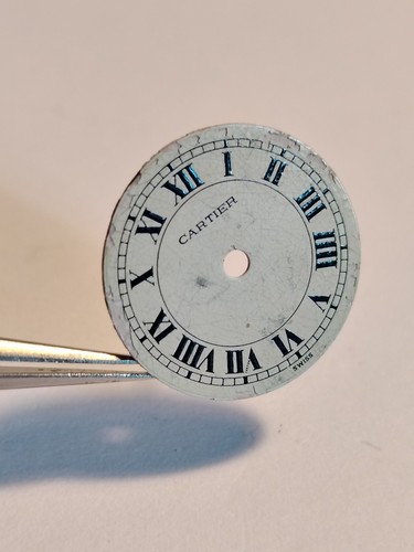 Cartier cadran blanc laque - blanc,