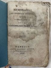 Mémorables Événements Succès Sous La Triste Révolution FRANÇAISE BARZONI 1799