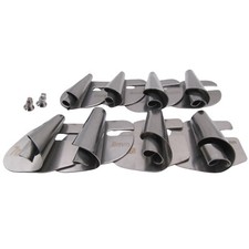 Plieuse d'ourlets en spirale en acier pour pied d'entraînement à aiguille unique