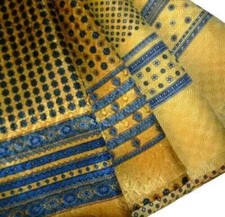 Écharpe Soie Homme Jaune