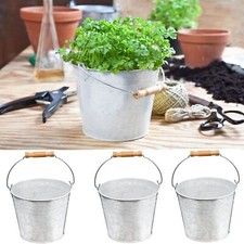 Seau en tôle avec anse pour