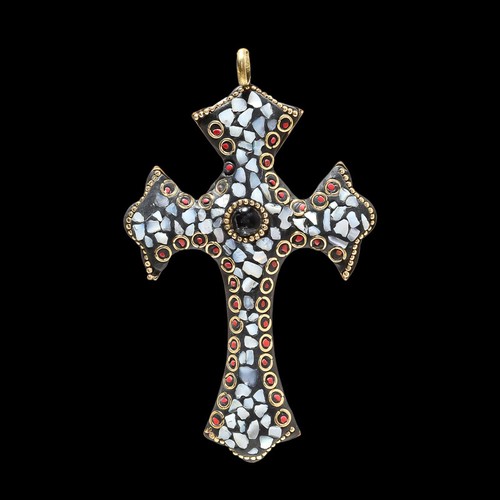 Pendentif femme croix bohème