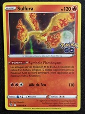 CARTE POKÉMON GO ÉDITION RARE HOLO BOSS ROUGE LEGENDAIRE OISEAU SULFURA 012/078